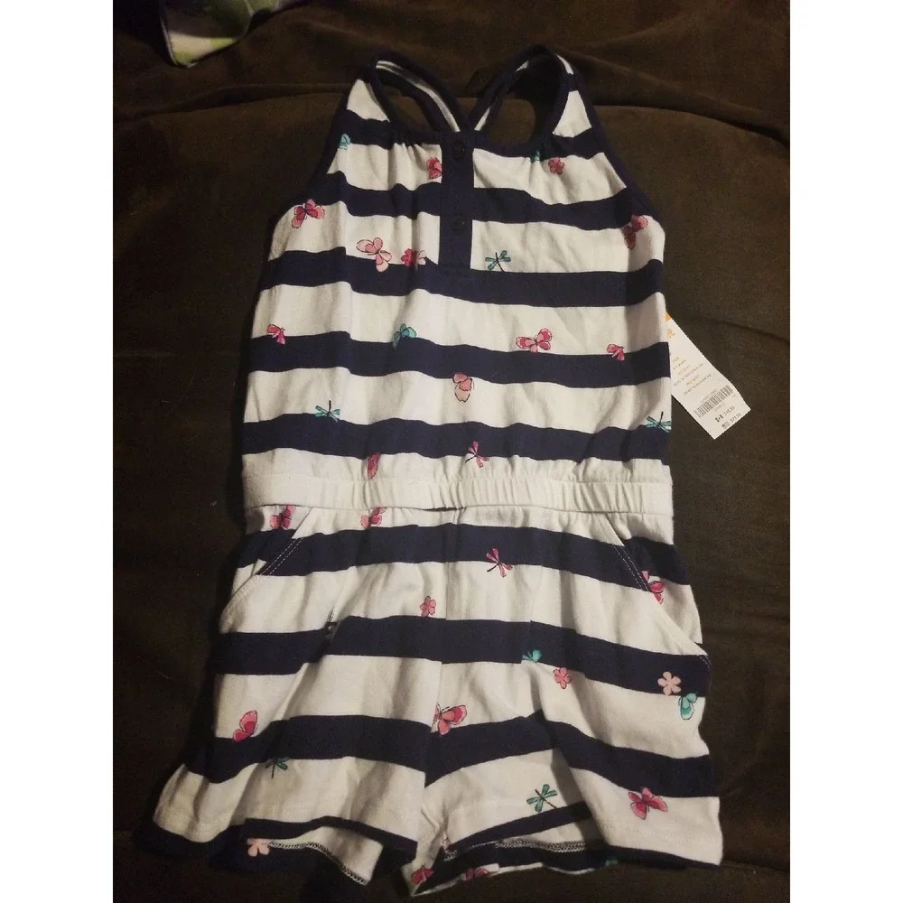 Gymboree island hopper romper‎ 7 nwt